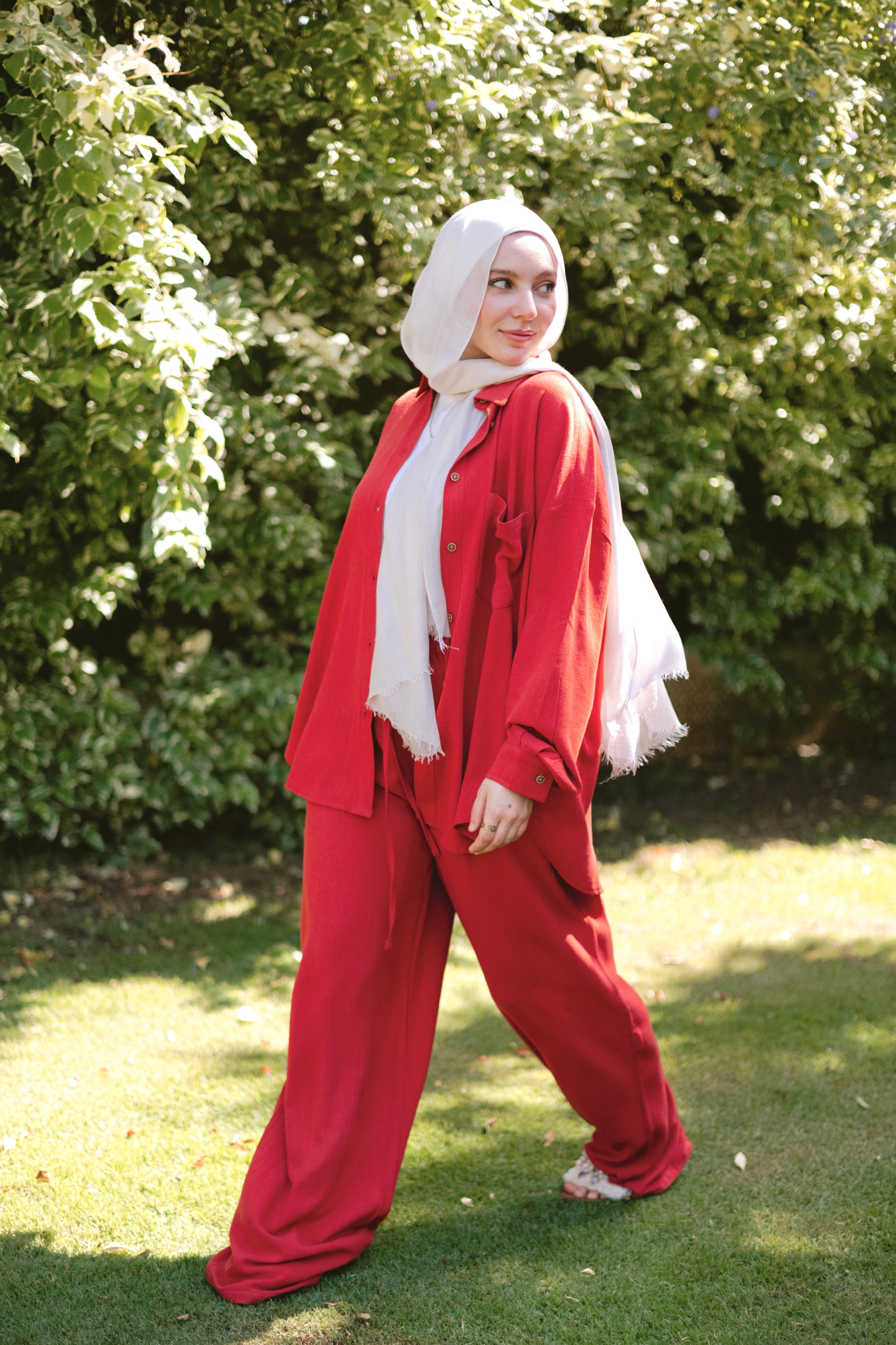 Washed linen set in Havan